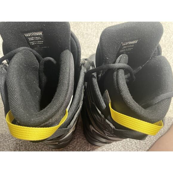 Ski-doo Holeshot BRP snowmobile boots 4441322809 size 8 lace up black yellow - Picture 6 of 10